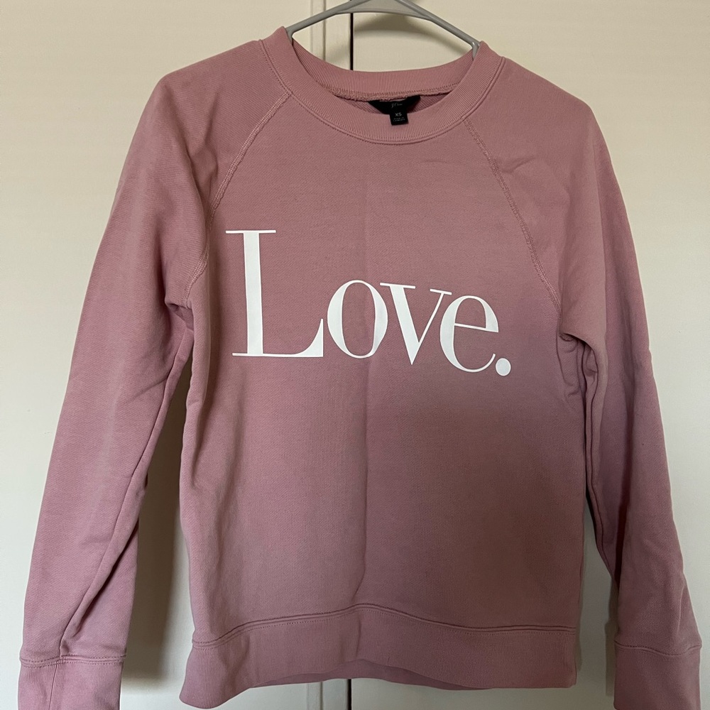 CREW SWEATSHIRT IN PINK/MAUVE 100% COTTON